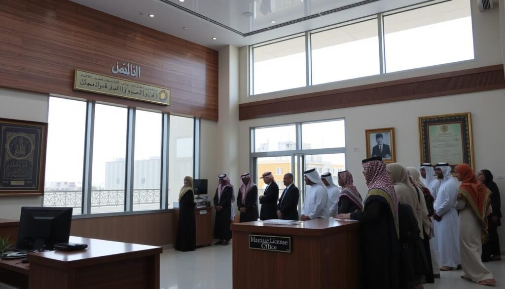 استخراج تصريح الزواج من مقيمة